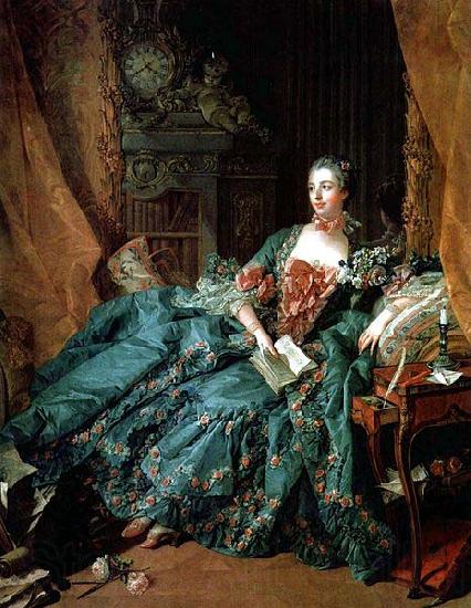 Francois Boucher Portrat der Madame de Pompadour